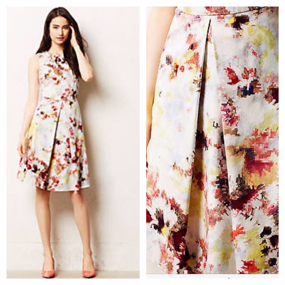 Anthropologie Hunter Bell Kukka Tea Dress - 12